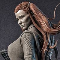 Estatua Tauriel | The Hobbit Fan art por VX-Labs SFW,NSFW 3d printed statue,3d printed,nsfw statue,3d printed figure,Tauriel Statue,The Hobbit Statue