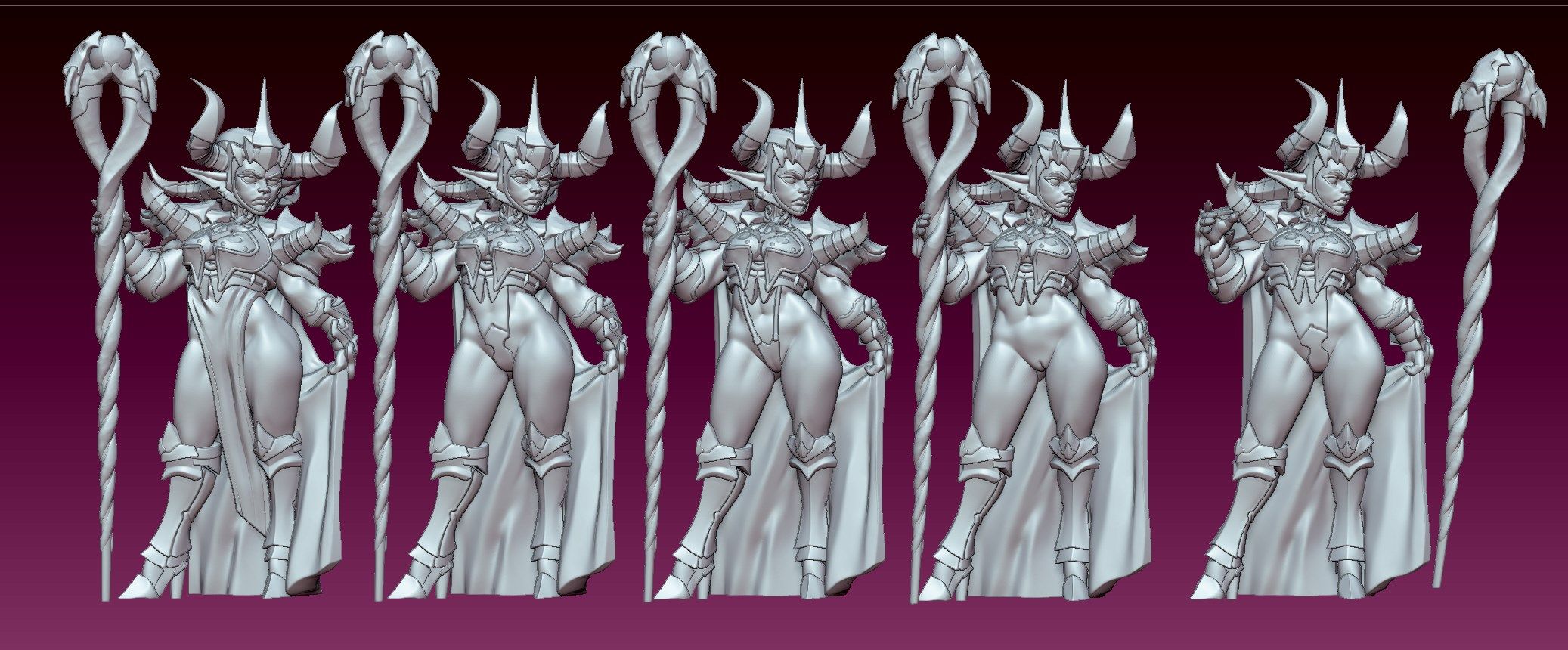 Sorceress Zelena Goblin Miniature | DnD Fan Art by Gaz Minis SFW,NSFW 3d printed,miniature,dnd miniature,Sorceress Zelena Goblin,3d printed miniature,nsfw miniature