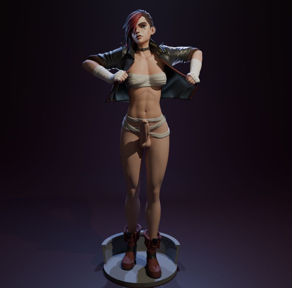 Vi Pitfighter Statue | Arcane Fanart von FunserviceSTL SFW,NSFW,Futa 3d printed statue,nsfw statue,Arcane statue,Vi Statue,3d printed figure,3d printed,futa figurines,futanari figurines,futanari statue,futa statue