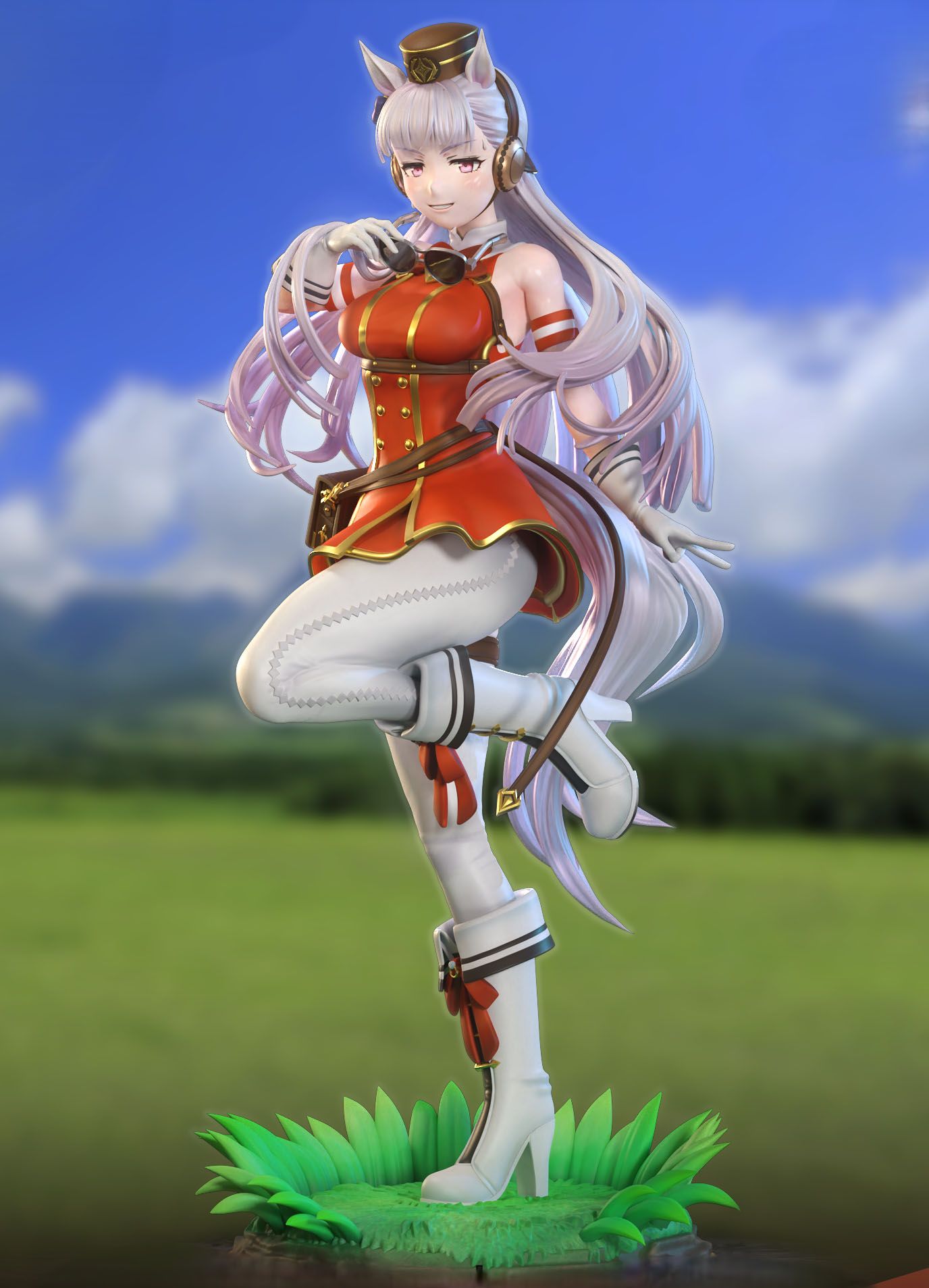 Gold Ship Statue | Umamusume Fan Art by Neko Figurines SFW 3d printed statue,3d printed,Gold Ship Statue,Umamusume Statue