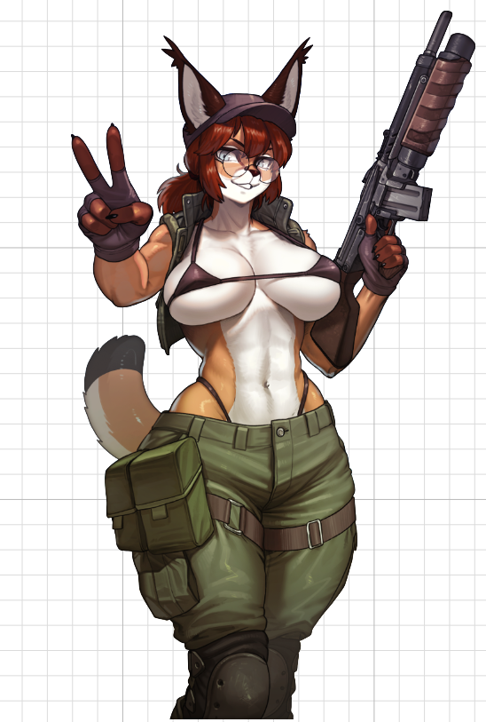 Fio Furry Girl Sticker | Metal Slug Vinyl Sticker SFW furry sticker,sfw sticker,stickers,fio furry,metal slug