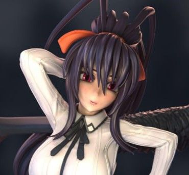 Akeno Himejima Statue | High School DxD Fan Art by Azerama SFW,NSFW 3d printed,3d printed statue,nsfw statue,Akeno Himejima statue,High School DxD statue