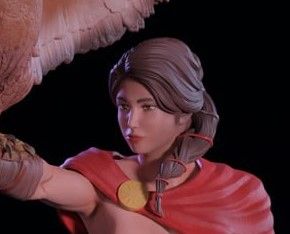 Kassandra Statue | Assassin's Creed Fan Art by Momoji3d SFW,NSFW null