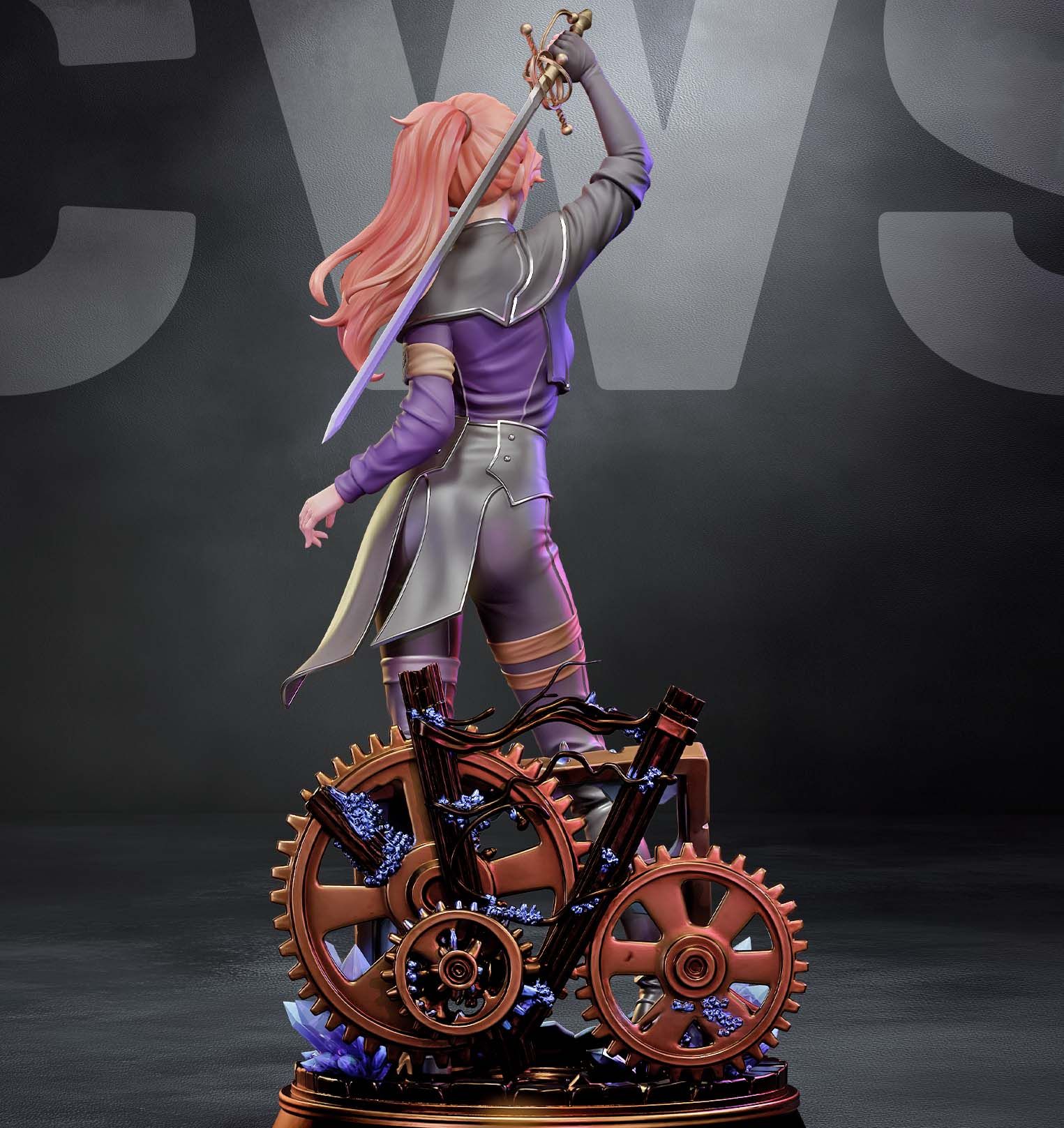 Maelle Statue | Clair Obscur: Expedition 33 Fan Art by CW Studios SFW 3d printed statue,Clair Obscur: Expedition 33 statue,3d printed,Maelle Statue,3d printed figure