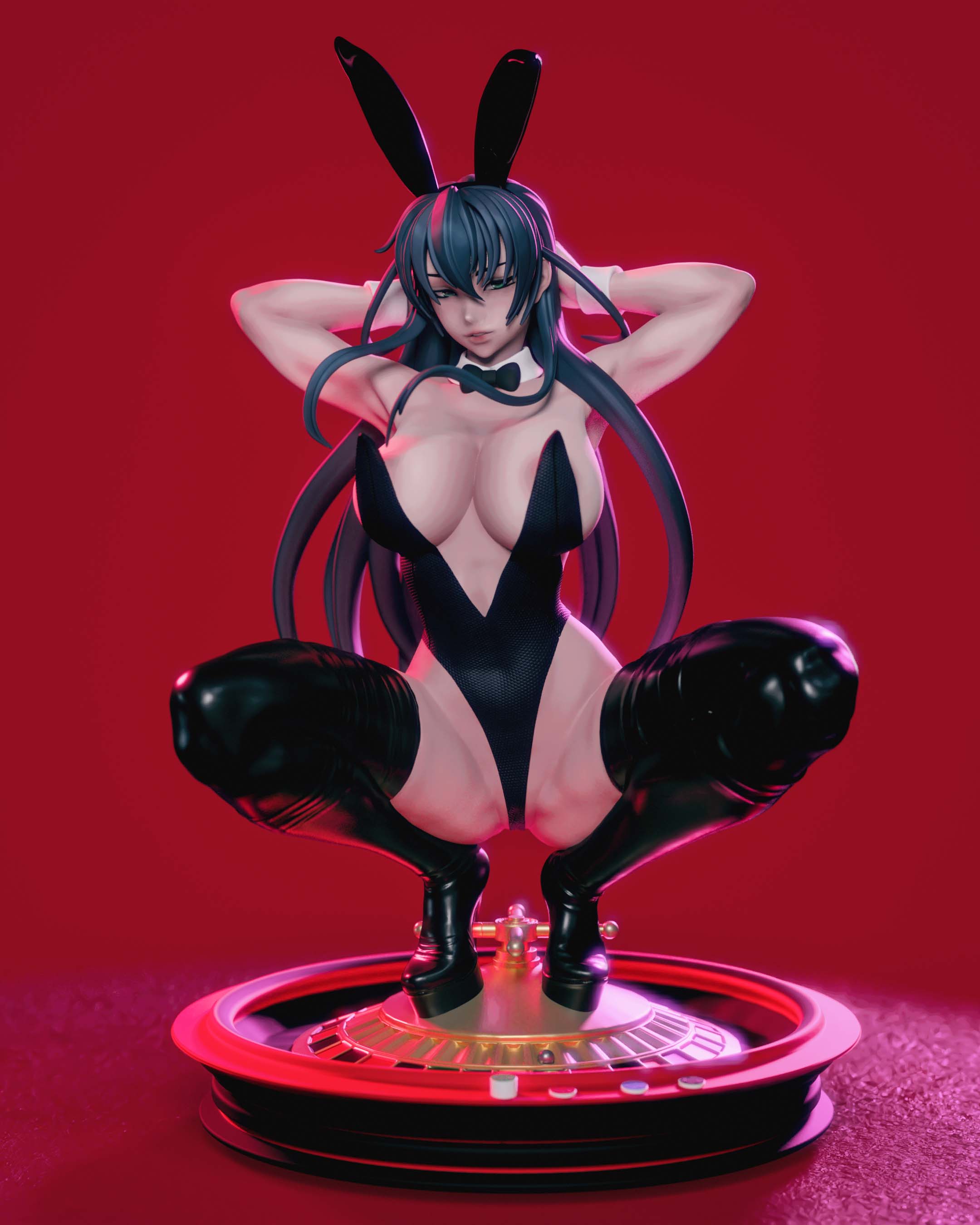 Igawa Asagi Bunny Suit Statue | Taimanin Murasaki Fan Art by Momoji3d SFW,NSFW 3d printed statue,3d printed,nsfw statue,Taimanin Murasaki statue,Igawa Asagi statue