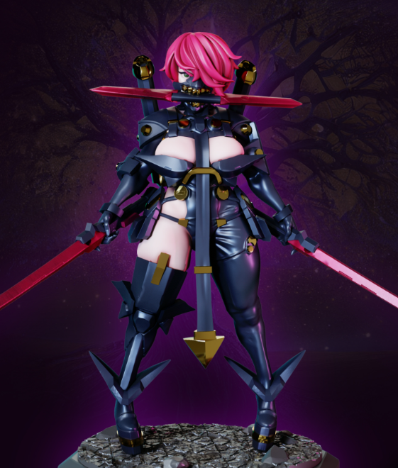 Pirate Hunter Zhoro Miniature | Cyberpunk2077 Fan Art by Gaz Minis SFW,NSFW 3d printed,miniature,Cyberpunk2077 miniature,nsfw miniature,Pirate Hunter Zhoro,3d printed miniature