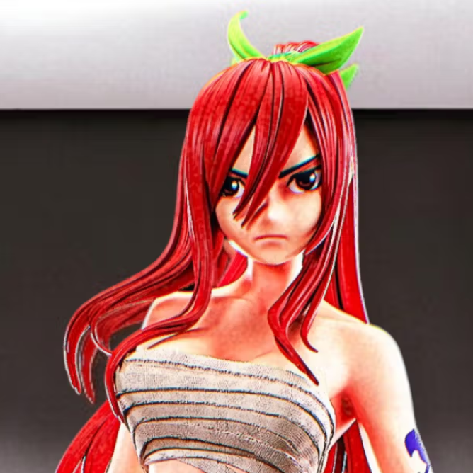 Erza Scarlet Statue | Fairy Tail Fan Art by PEACHFIGURE SFW,NSFW 3d printed statue,3d printed,nsfw statue,3d printed figure,Erza Scarlet statue,Fairy Tail statue