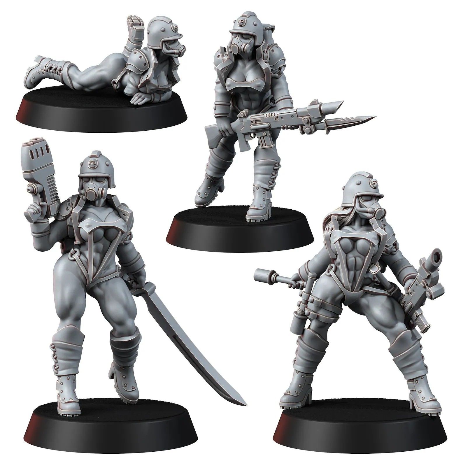 Cult of Death Mega Pack Miniature | 40k Fan Art by Across the Realms SFW 3d printed miniature,3d printed,miniature,sfw miniature,warhammer 40k,40k miniature,Cult of Death,Grimdark