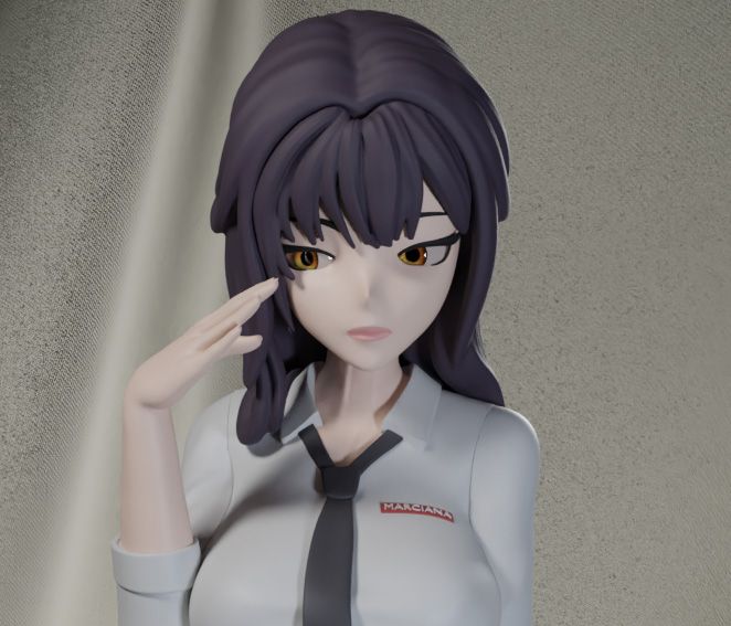 Marciana Statue | NIKKE Fan Art by FunserviceSTL SFW,NSFW,Futa 3d printed statue,nsfw statue,Marciana statue,NIKKE statue,3d printed figure,3d printed,futa statue,futa figurines,futanari figurines,futanari statue