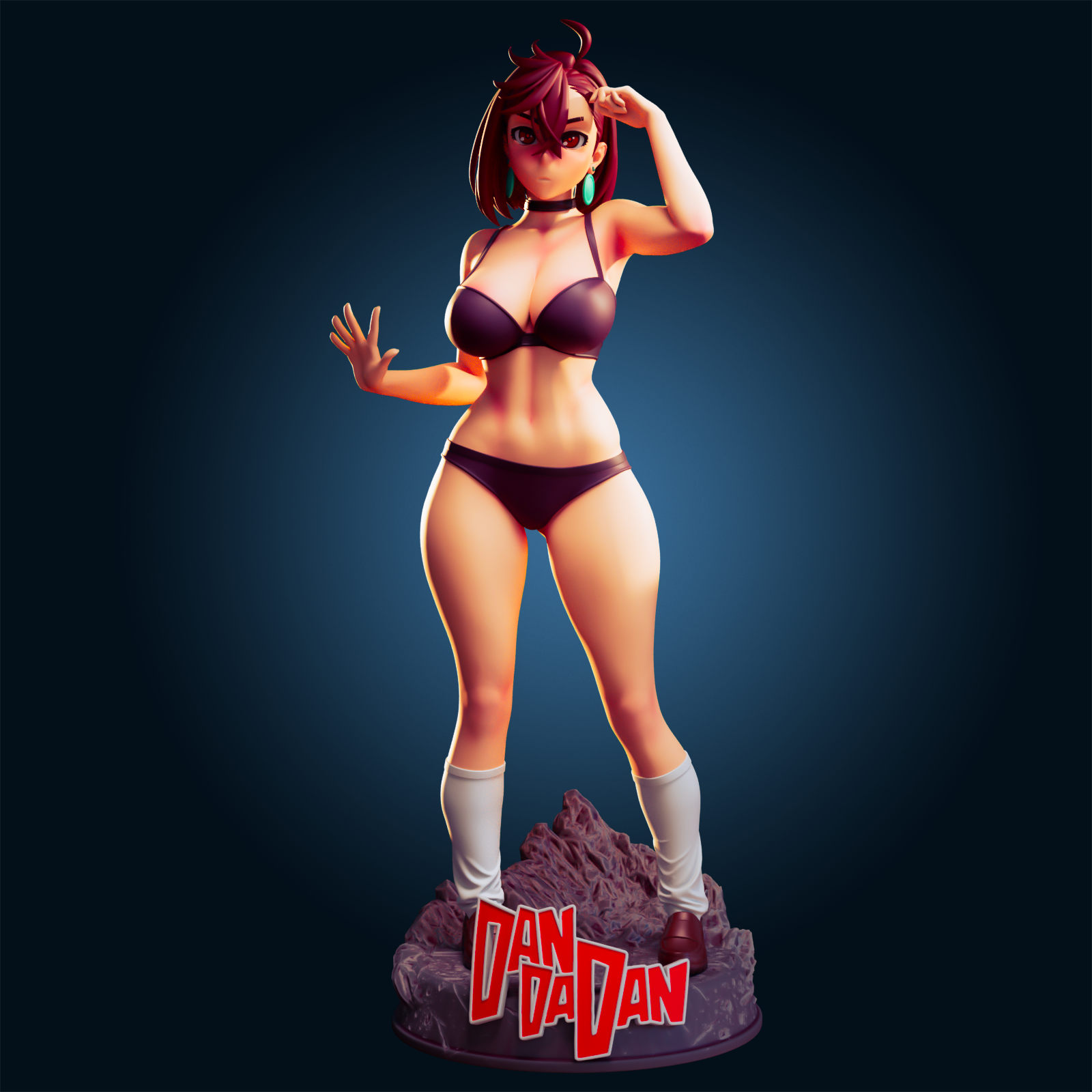 Momo Ayase Statue | Dandadan Fan Art by Officer Rhu SFW,NSFW,Futa 3d printed,Momo Ayase statue,futa statue,Dandadan statue,nsfw statue