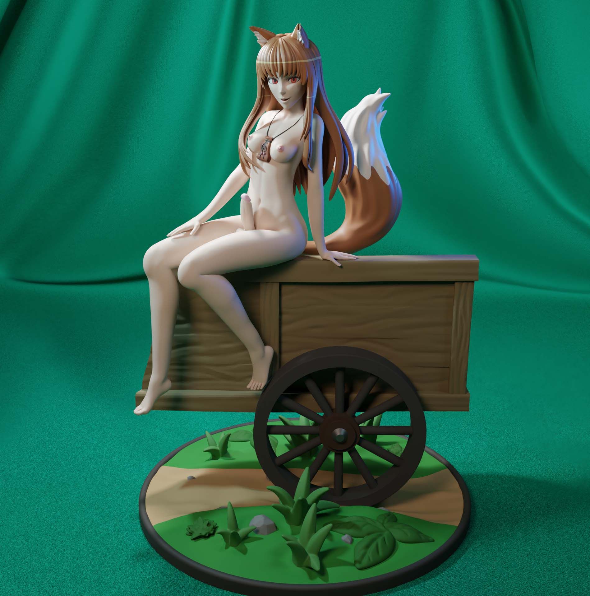 Holo Statue | Spice and Wolf Fan Art by FunserviceSTL SFW,NSFW,Futa 3d printed statue,nsfw statue,Holo statue,Spice and Wolf Statue,3d printed figure,3d printed,futa statue,futa figurines,futanari figurines,futanari statue