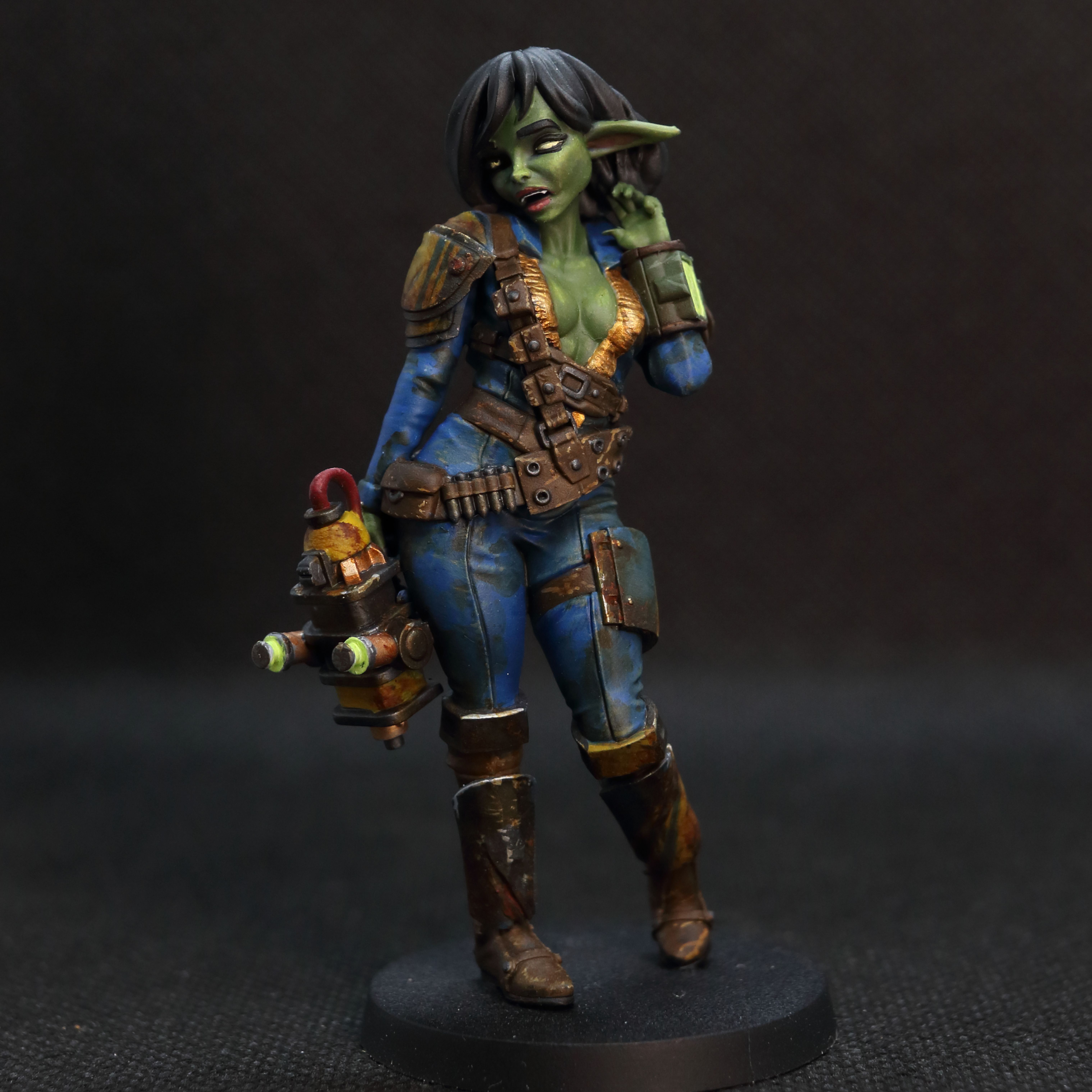 Vault Dweller Goblin Miniature | DnD Fan Art by Gaz Minis SFW 3d printed,miniature,dnd miniature,Vault Dweller Goblin,3d printed miniature