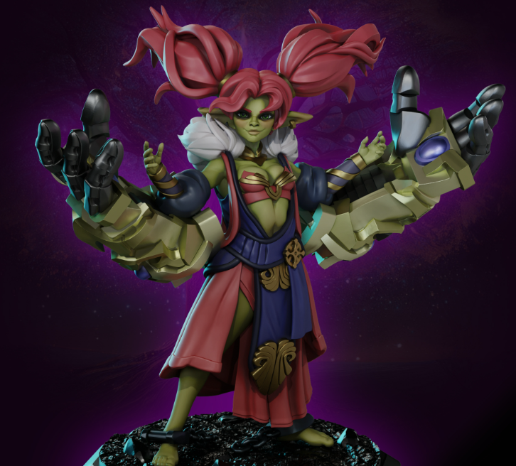 Kozu Alter User Goblin Miniature | DnD Fan Art by Gaz Minis SFW,NSFW 3d printed,miniature,dnd miniature,Kozu Alter User Goblin,3d printed miniature,nsfw miniature