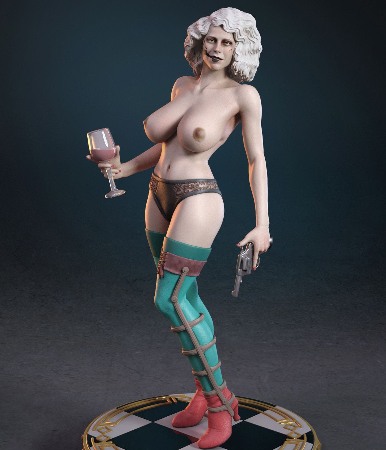 Ida Statue | The Bride Fan Art by TorridaMinis SFW,NSFW 3d printed,3d printed statue,nsfw statue,3d printed figure,Ida Statue,The Bride Statue