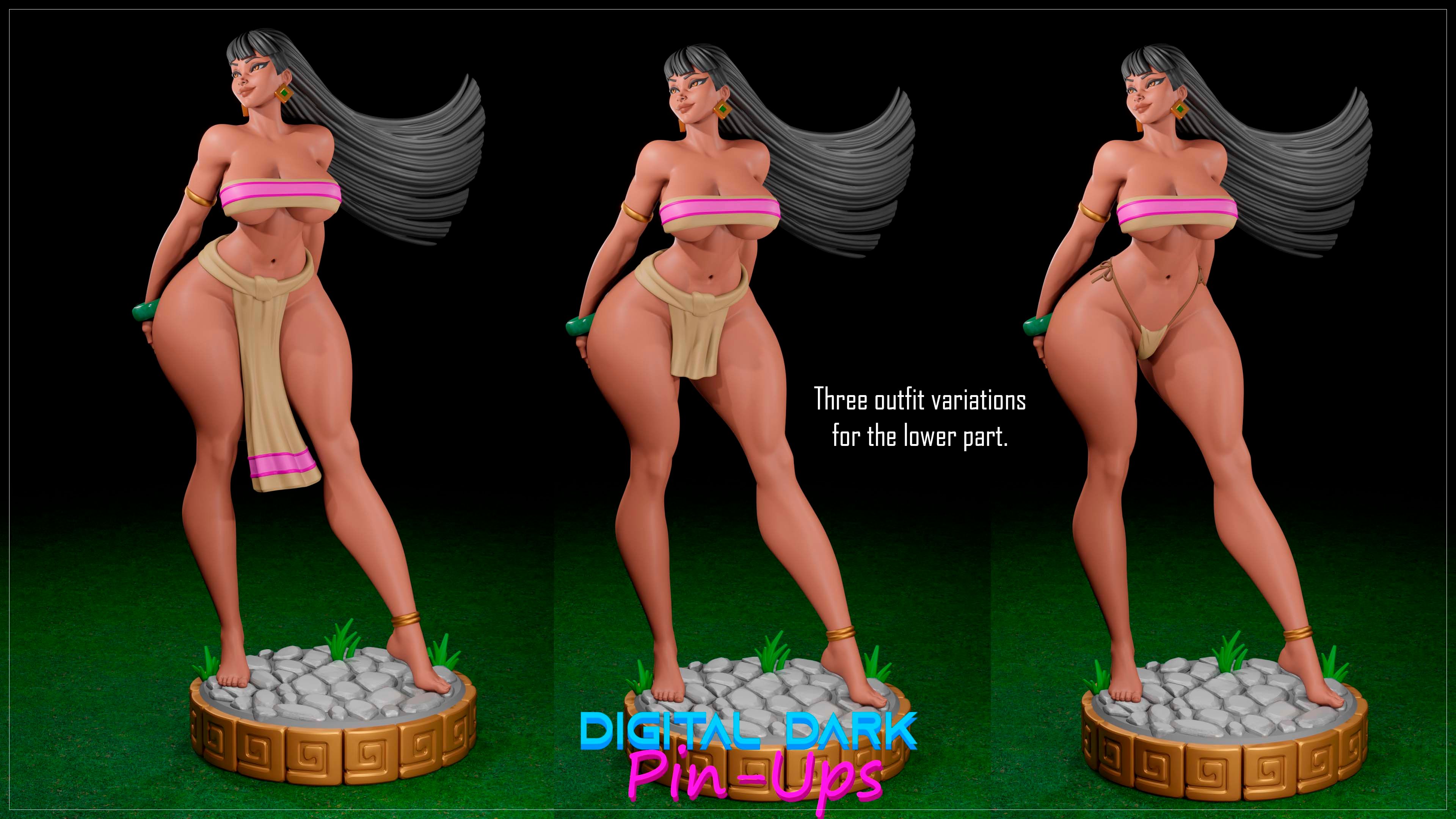 Chel Statue | The Road to Eldorado Fan Art by Digital Dark SFW,NSFW,Futa 3d printed statue,3d printed,nsfw statue,futa statue,3d printed figure,Chel Statue,The Road to Eldorado
