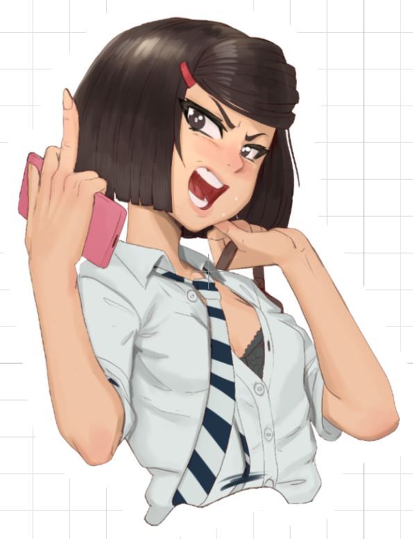 Maymay No Text Sticker | Anime Stickers Ecchi Cartoon SFW null