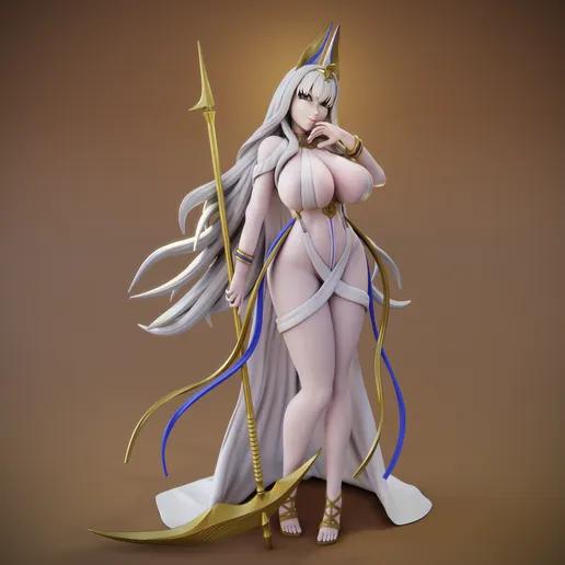 Scylla Statue | Azur Lane Fan Art by FunserviceSTL SFW,NSFW 3d printed statue,nsfw statue,Scylla statue,Azur Lane,3d printed figure,3d printed