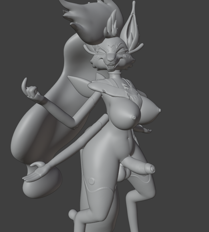 Beelzebub Furry Statue | Helluva Boss Fan Art by Nonotoys SFW,NSFW,Futa 3d printed statue,3d printed,futa statue,futa figurines,futanari figurines,futanari statue,nsfw statue,Beelzebub statue,furry statue,Helluva Boss