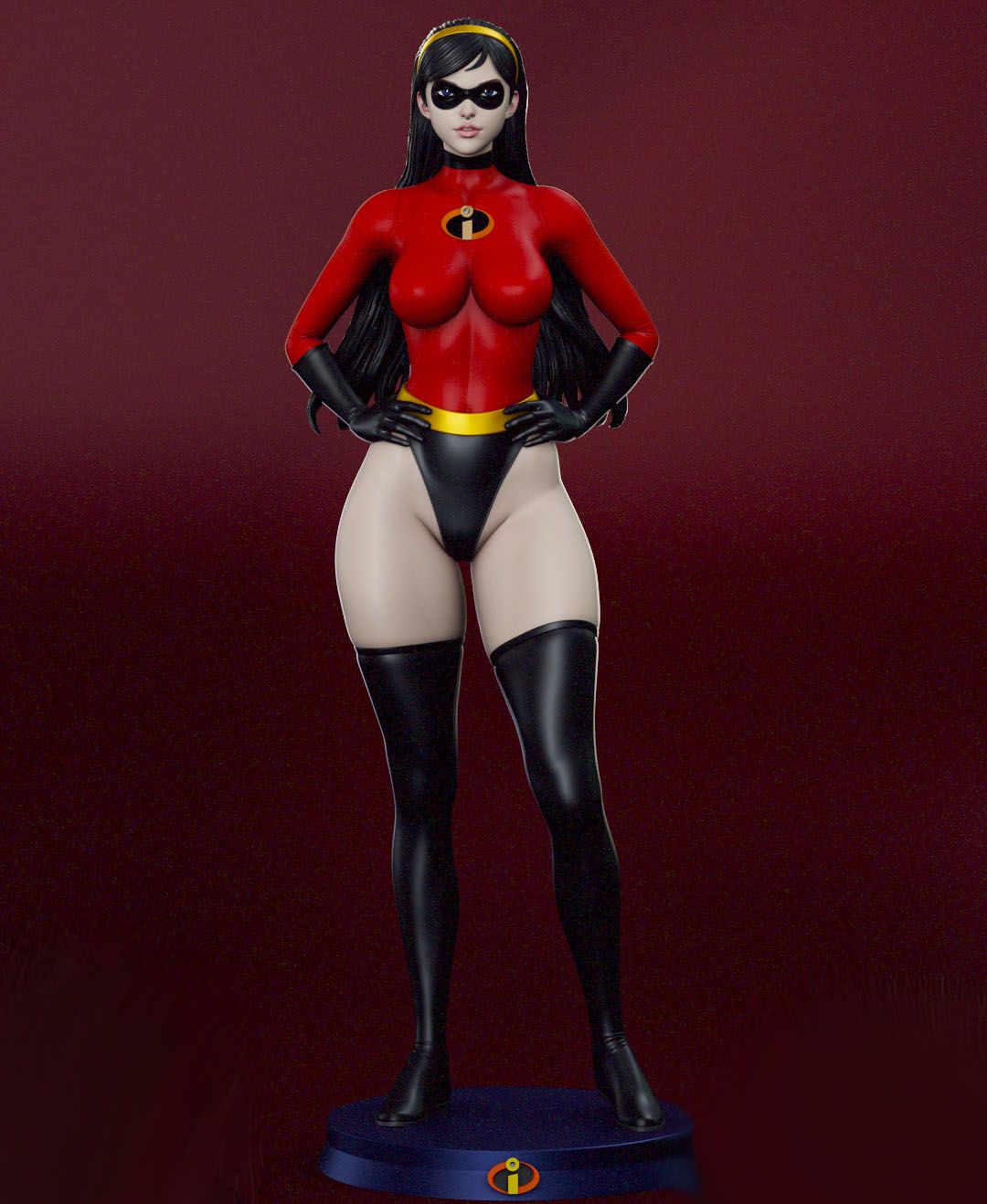 Violet Parr Statue | The Incredibles Fan Art by Shadaloo SFW,NSFW 3d printed statue,3d printed,nsfw statue,Violet Parr statue,The Incredibles statue
