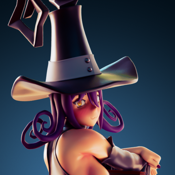 Blair Witch Statue | Soul Eater Fan Art by Officer Rhu SFW,NSFW,Futa 3d printed,Blair Witch statue,futa statue,Soul Eater statue,furry statue,nsfw statue