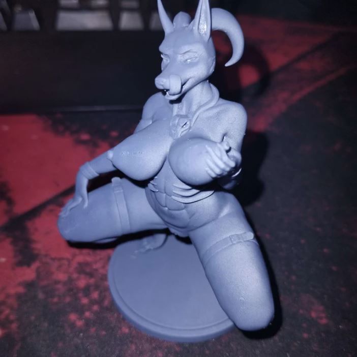 Houndoom NSFW Statue | Pokémon Fan Art by Evil Crivl NSFW,Futa null