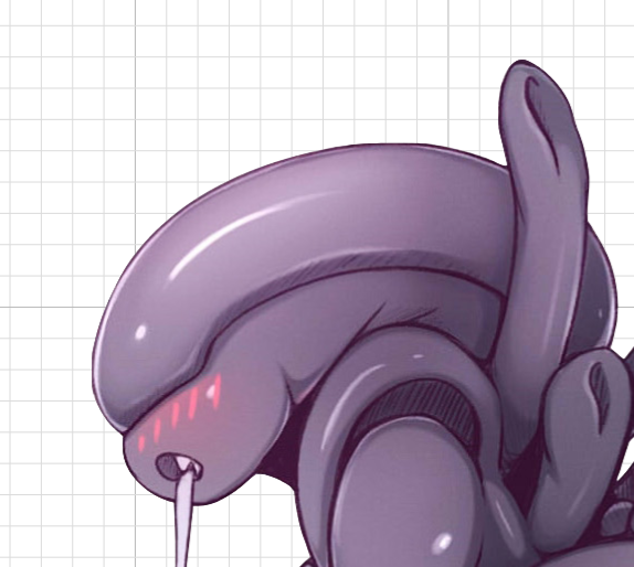 Xenomorph Cute NSFW Sticker | Alien Vinyl Sticker NSFW alien sticker,nsfw sticker,xenomorph queen sticker,stickers,xenomorph sticker