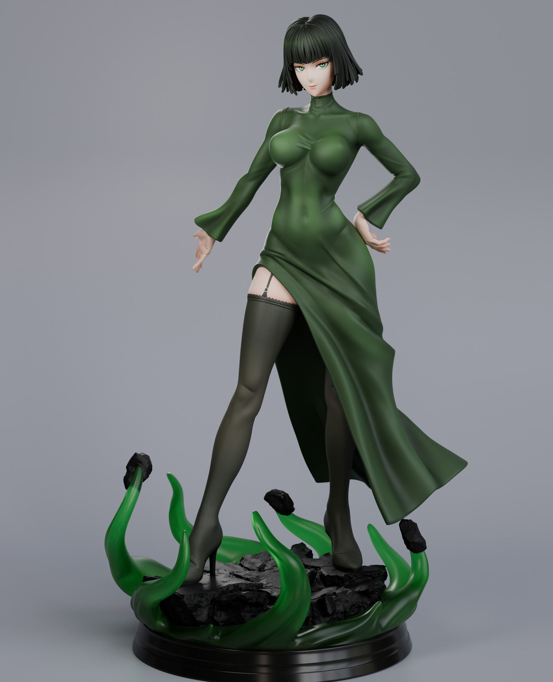 Statue Fubuki | One-Punch Man Fan art par Abe3D SFW,NSFW 3d printed statue,Fubuki Statue,One-Punch Man statue,3d printed figure,3d printed,nsfw statue