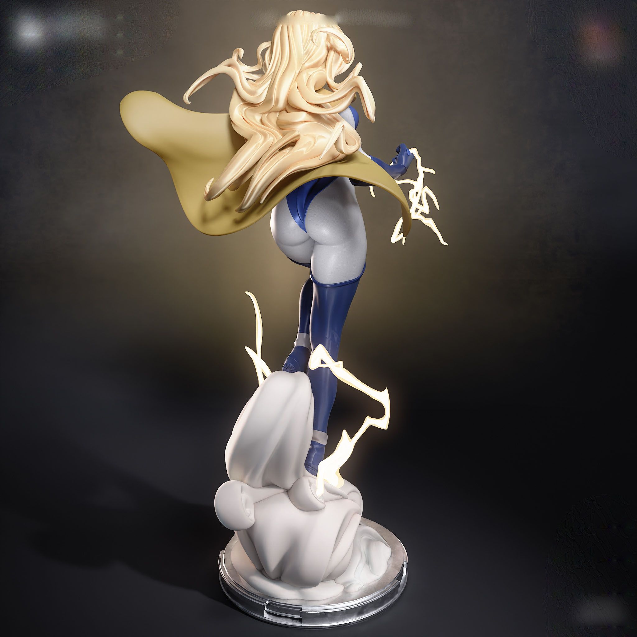 Blonde Blazer Statue | Dispatch Fan Art by Bulkamancer SFW 3d printed statue,3d printed,Blonde Blazer Statue,3d printed figure,Dispatch statue