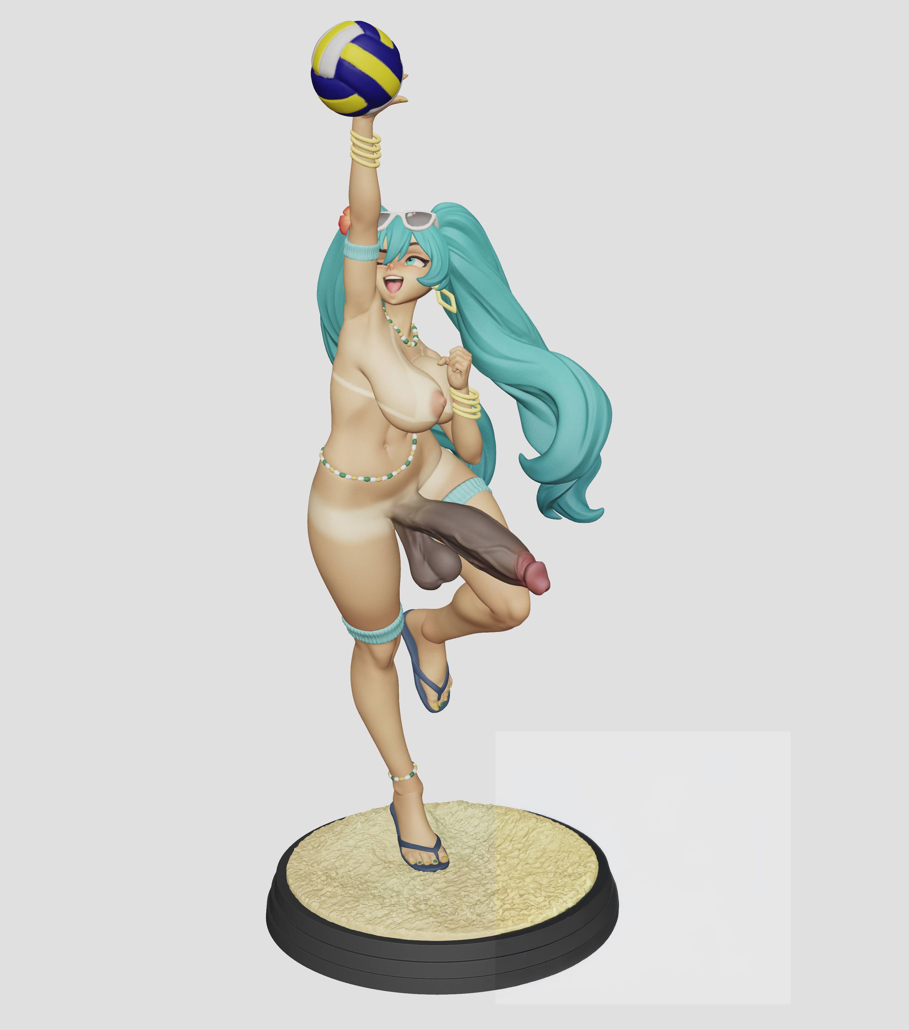 Brazilian Miku Statue | Vocaloid Fan Art by Freyas Fantasys SFW,NSFW,Futa 3d printed statue,3d printed,3d printed figure,Vocaloid Statue,Brazilian Miku Statue,nsfw statue,futa figurines,futanari figurines,futanari statue,futa statue