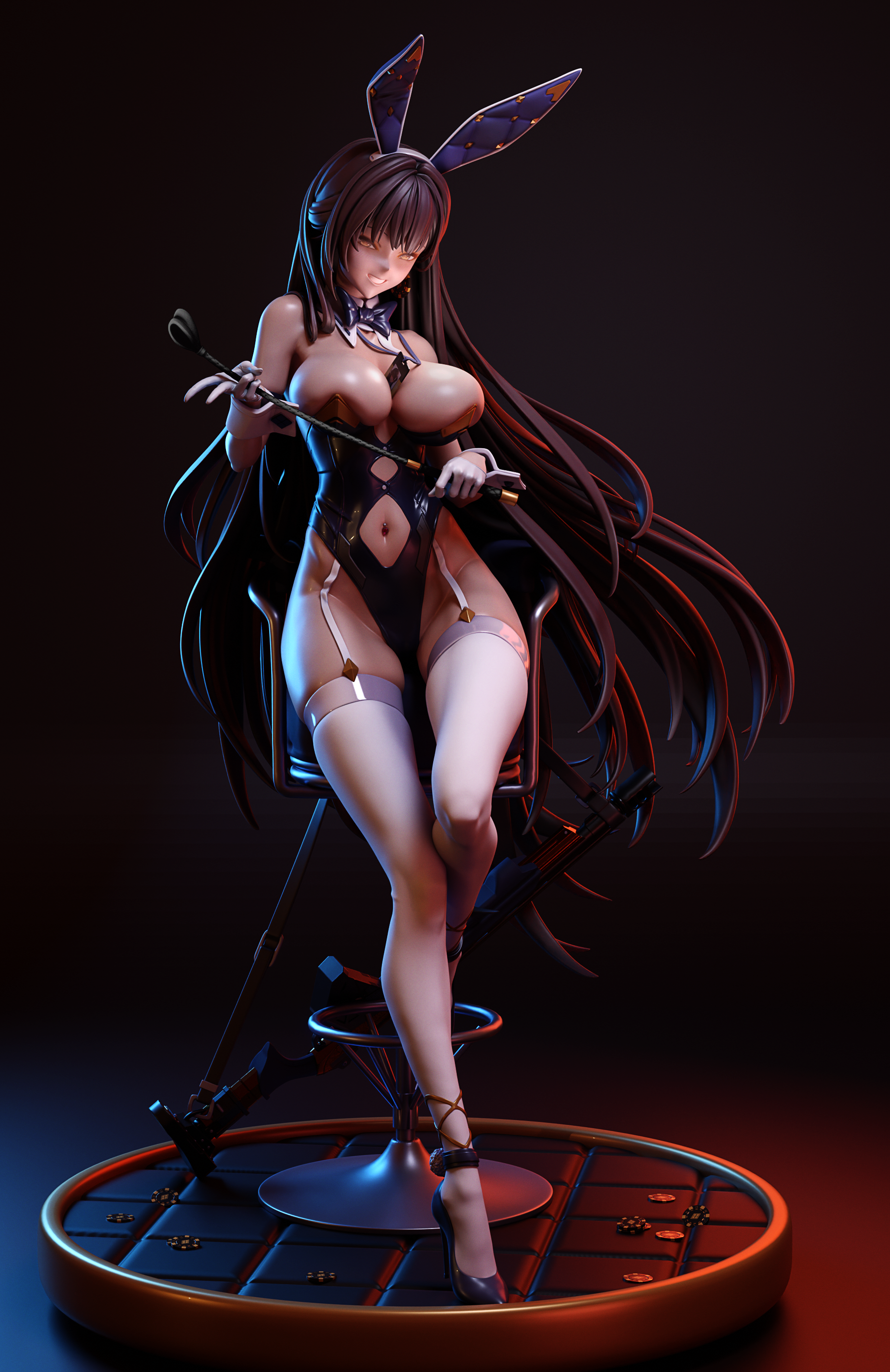 Marciana Bunny Statue | NIKKE Fan Art by kurufigure SFW 3d printed statue,Marciana Bunny statue,NIKKE,3d printed figure,3d printed