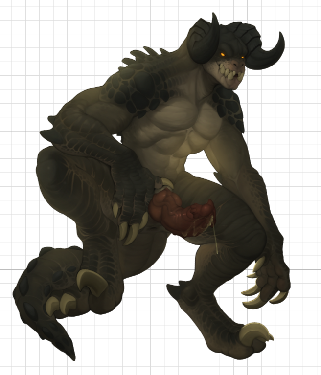 Male Deathclaw Sticker | Fallout Vinyl Sticker NSFW Deathclaw sticker,Fallout sticker,stickers,nsfw sticker