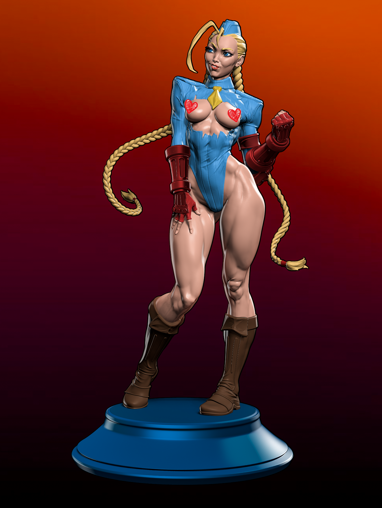 Cammy Statue | Street Fighter Fan Art by Yan H image