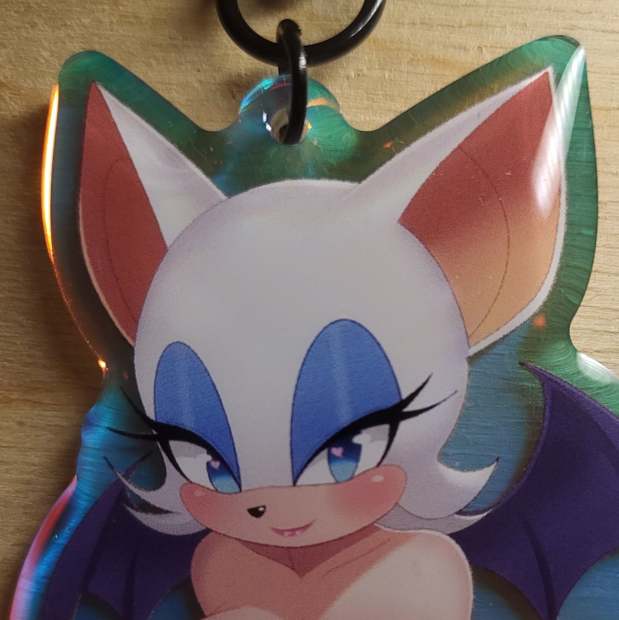 Rouge The Bat Bikini Furry Girl Keychain | Sonic the Hedgehog Acrylic Keychain NSFW Sonic the Hedgehog Keychain,Rouge The Bat Keychain,furry keychain,nsfw keychain