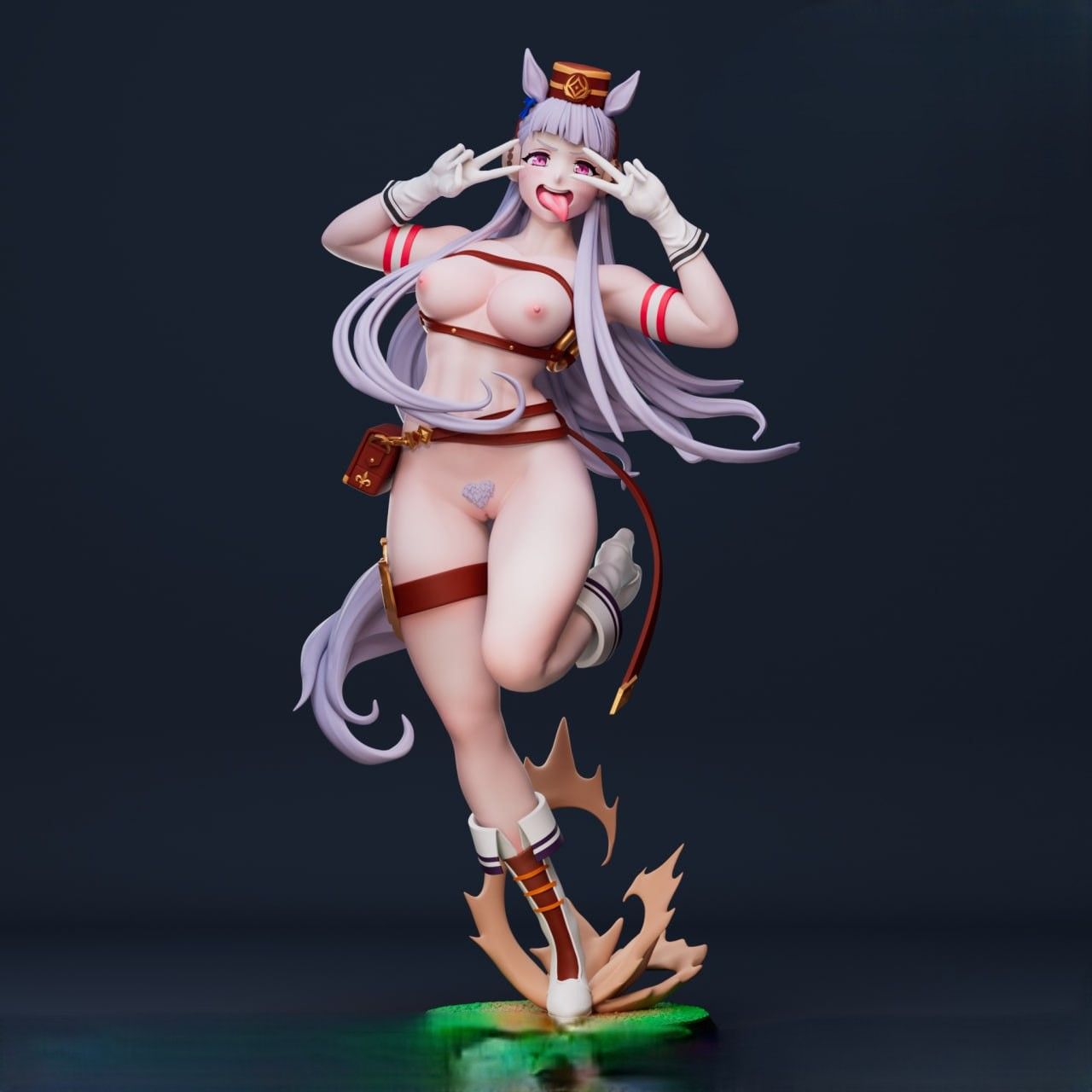 Gold Ship Statue | Umamusume Fan Art by Freyas Fantasys SFW,NSFW,Futa 3d printed statue,3d printed,nsfw statue,futa statue,Gold Ship Statue,Umamusume Statue