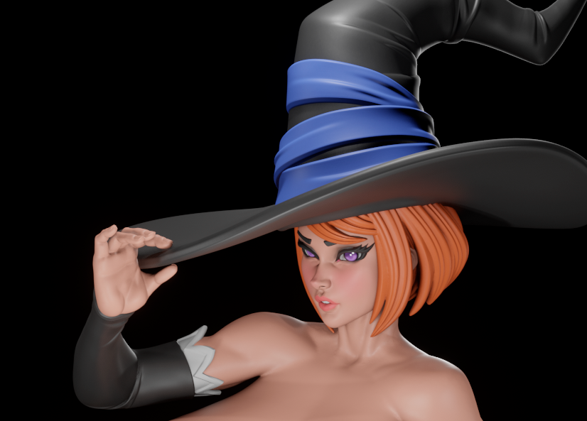 Sorceress Statue | Dragon's Crown Fan Art by Digital Dark SFW,NSFW,Futa futa statue,3d printed,nsfw statue,Sorceress statue