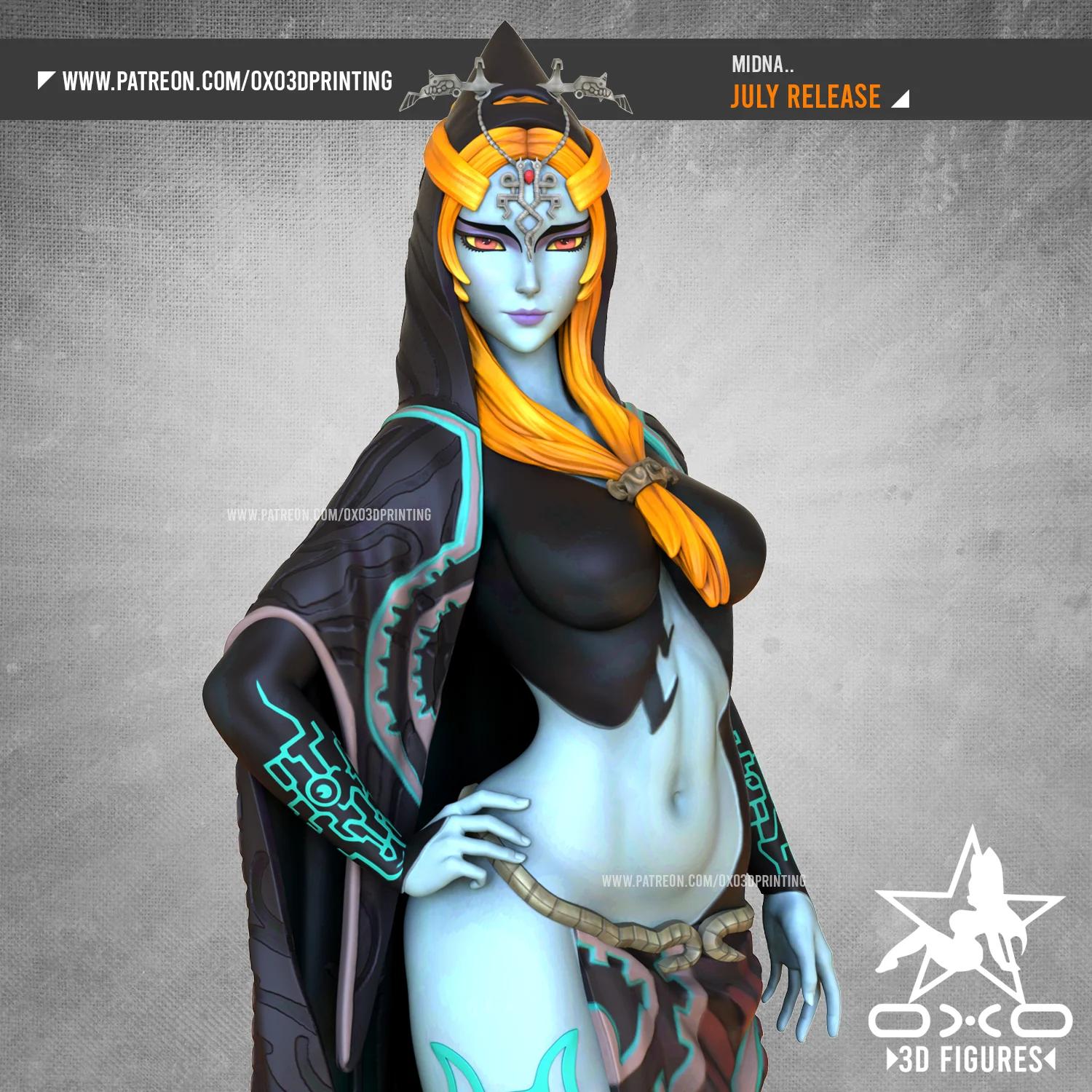 Midna Twilight Princess Statue | The Legend of Zelda Fan Art by OXO3D SFW,NSFW 3d printed,3d printed statue,Midna Twilight Princess Statue,nsfw statue,The Legend of Zelda