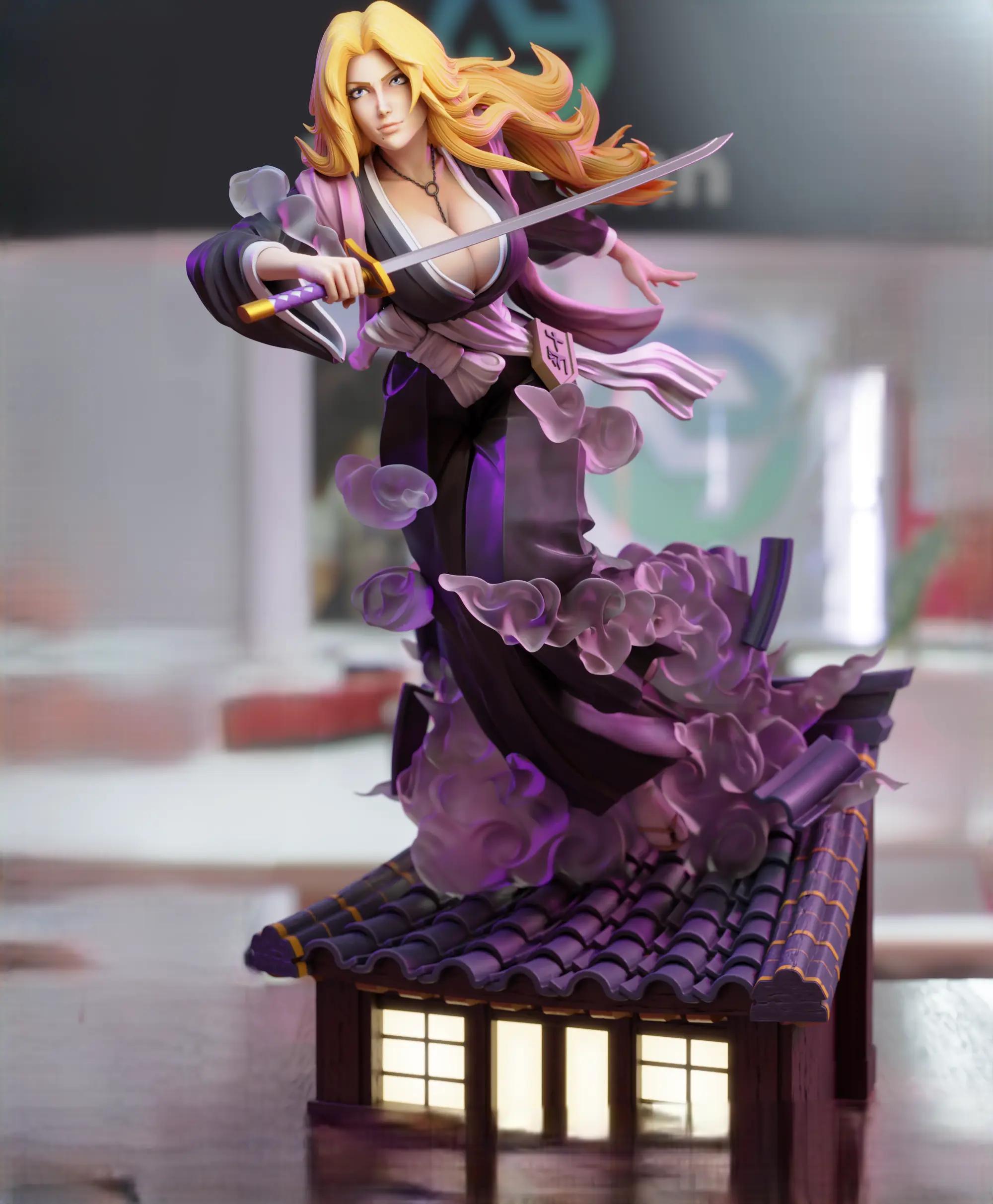 Matsumoto Statue | Bleach Fan Art by 3Dmoonn SFW,NSFW 3d printed,3d printed statue,Matsumoto Statue,Bleach statue,nsfw statue