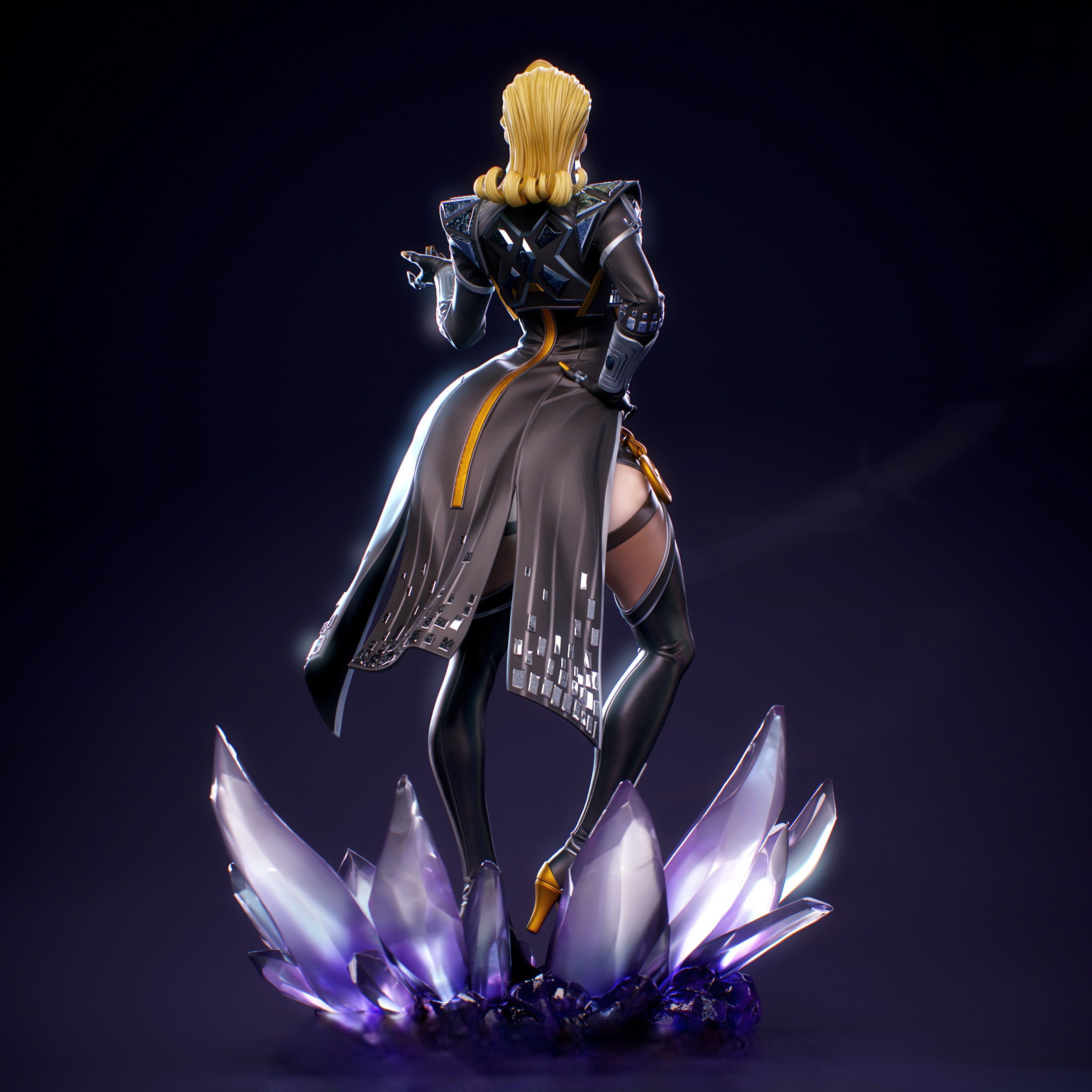 Emma Frost Statue | Marvel Rivals Fan Art by kurufigure SFW 3d printed statue,Emma Frost statue,marvel rivals statue,3d printed figure,3d printed