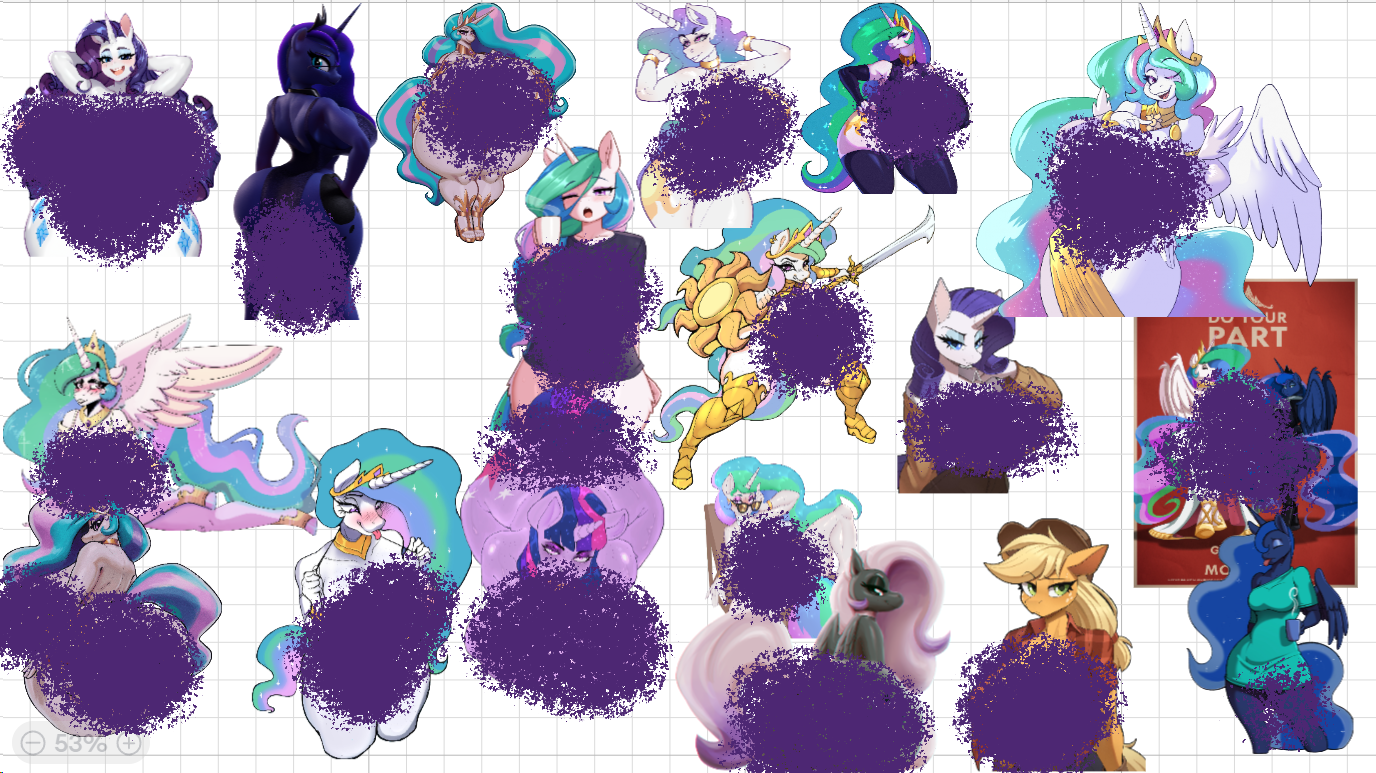 MLP Mega Pack Furry Sticker | My Little Pony Vinyl Sticker SFW And NSFW furry sticker,sfw sticker,stickers,Princess Luna,mlp sticker,My Little Pony sticker