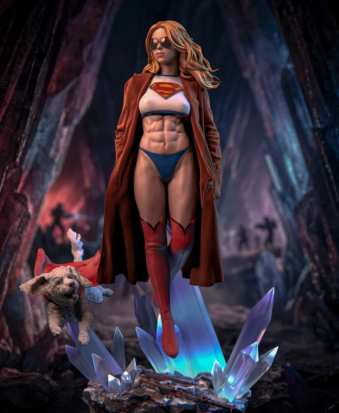 Supergirl Woman of Tomorrow Statue | DC Fan Art by VX-Labs SFW,NSFW 3d printed,3d printed statue,nsfw statue,Supergirl statue,dc statue