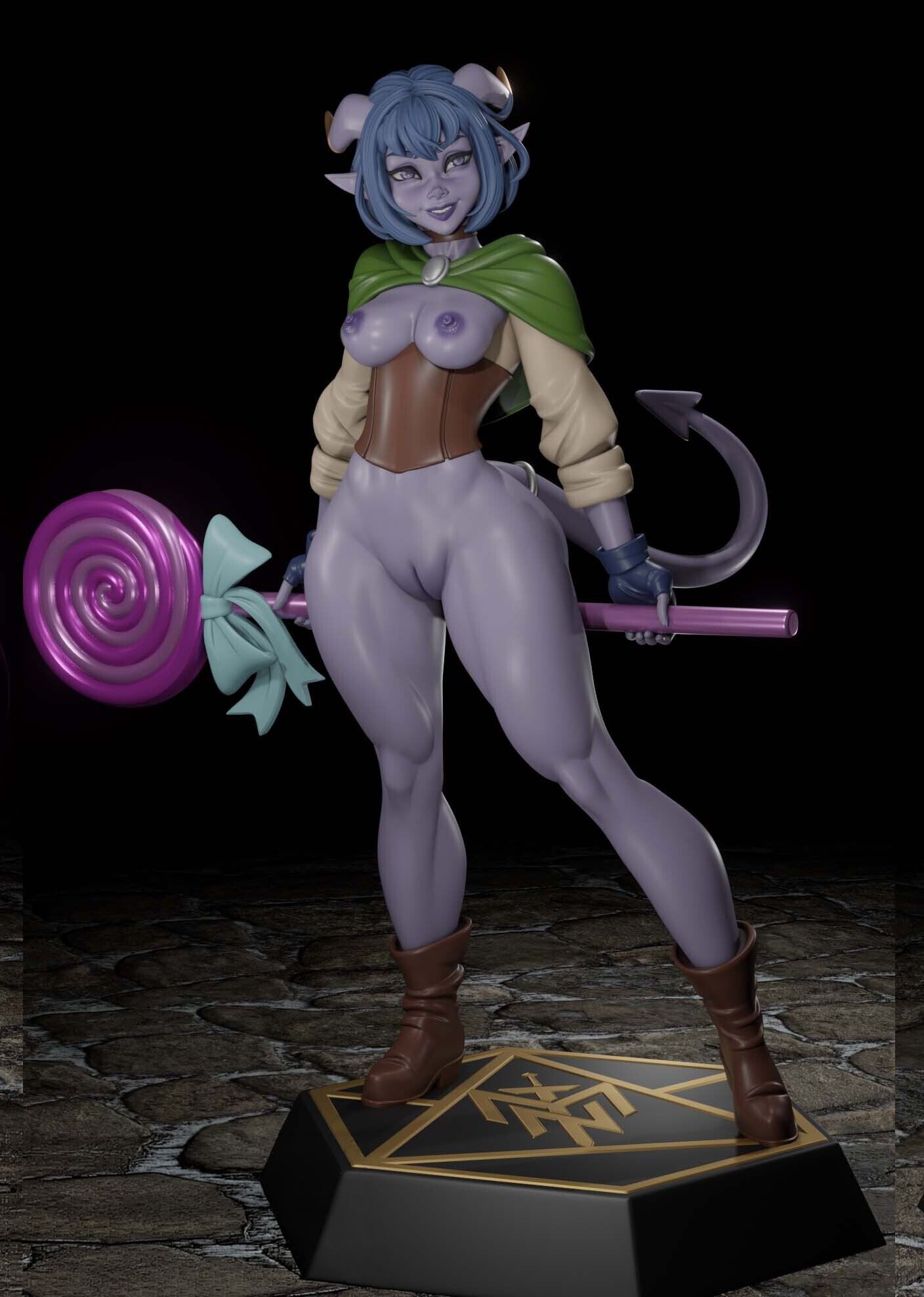 Jester Lavorre Statue | DnD Fanart von Digital Dark SFW,NSFW,Futa 3d printed statue,3d printed,nsfw statue,futa statue,futa figurines,futanari figurines,futanari statue,3d printed figure,Jester Lavorre Statue,dnd statue