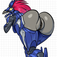 Autocollant Kig-Yar Furry Girl | Halo Autocollant en vinyle NSFW Halo Sticker,nsfw sticker,Kig-Yar sticker,Furry Girl stickers