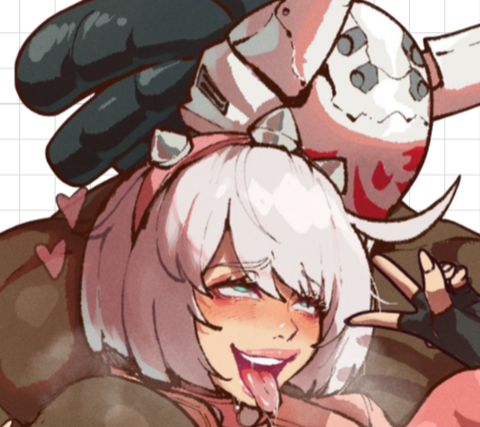 Elphelt Valentine x Nagoriyuki Sticker | Guilty Gear Vinyl Sticker NSFW stickers,Guilty Gear sticker,Elphelt Valentine sticker,Nagoriyuki sticker,nsfw sticker