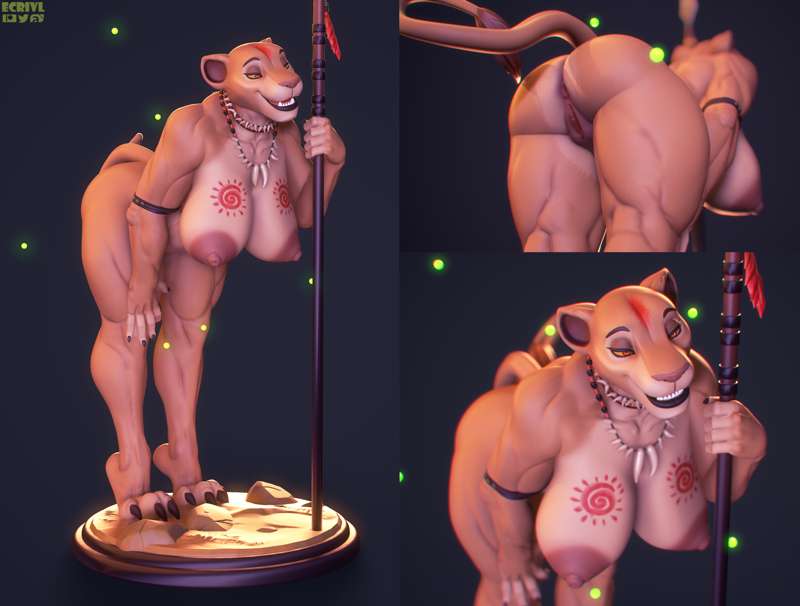 Sarabi Statue | The Lion King Fan Art by Evil Crivl image