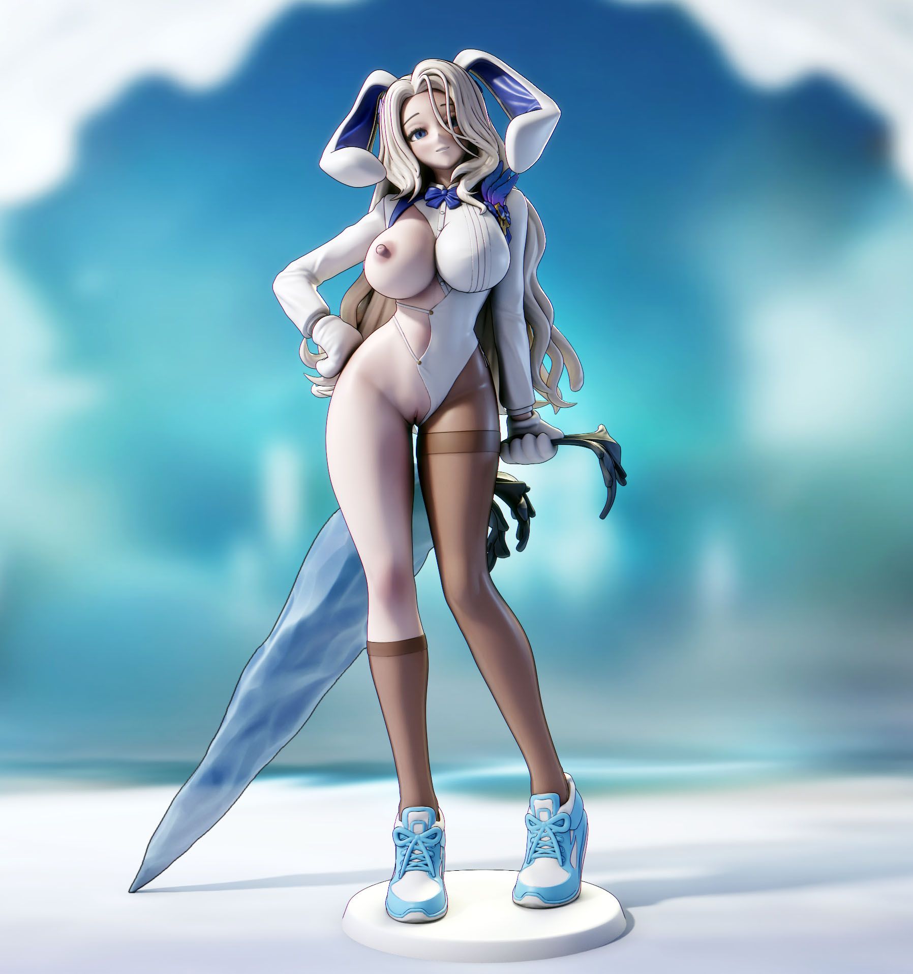 Bunny Darian Statue | Brown Dust II Fan Art by FunserviceSTL SFW,NSFW,Futa 3d printed,3d printed statue,nsfw statue,futa statue,Bunny Darian Statue,Brown Dust II Statue,futa figurines,futanari figurines,futanari statue
