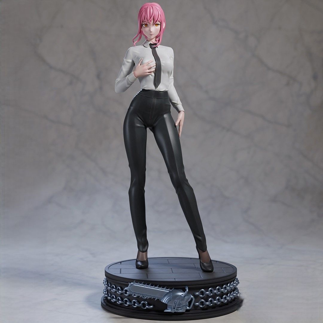 Makima Statue | Chainsaw Man Fan Art by Azerama SFW,NSFW 3d printed,3d printed statue,nsfw statue,Makima statue,Chainsaw Man statue