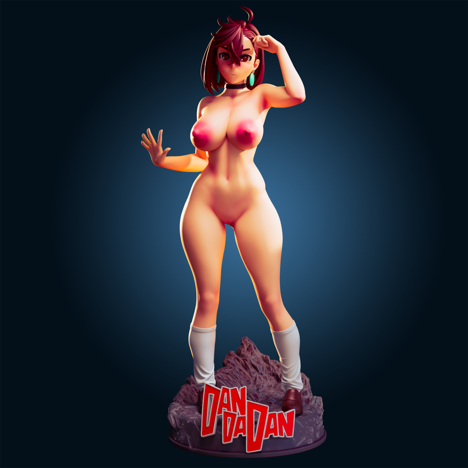 Momo Ayase Statue | Dandadan Fan Art by Officer Rhu SFW,NSFW,Futa 3d printed,Momo Ayase statue,futa statue,Dandadan statue,nsfw statue
