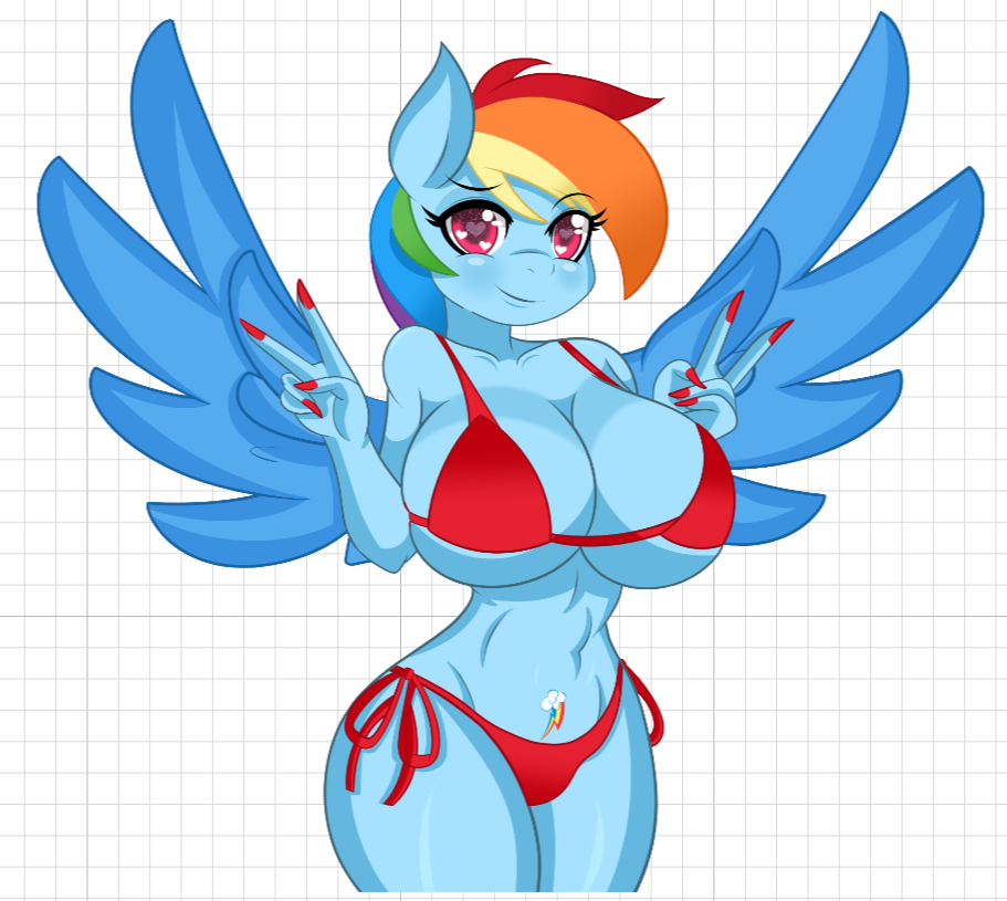 Rainbow Dash Peace Signal Furry Sticker | My Little Pony Vinyl Sticker SFW,NSFW,Futa furry sticker,nsfw sticker,futanari sticker,Rainbow Dash,mlp sticker,My Little Pony sticker,futa sticker