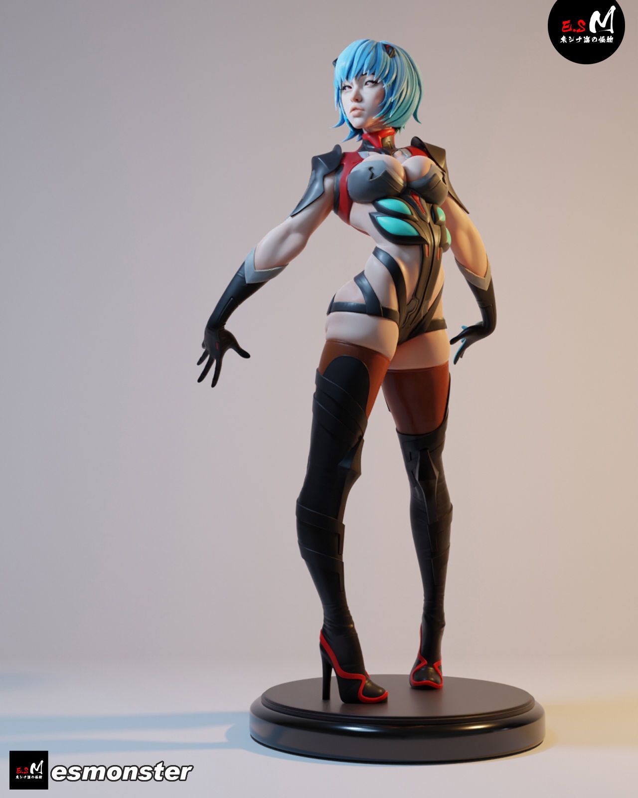 Rei Ayanami Statue | Evangelion Fan Art by E.S Monster