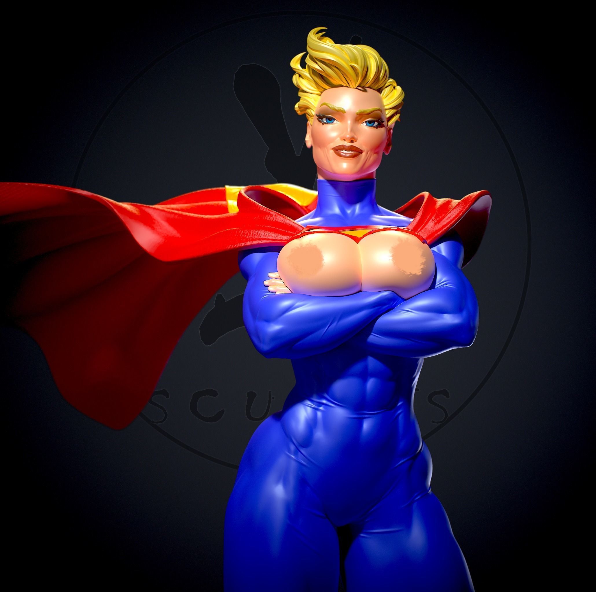 Elseworlds Supergirl Statue | DC Fan Art by Yan H SFW,NSFW null